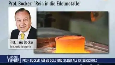 Professor Hans Bocker rät zu Gold und Silber als Krisenschutz