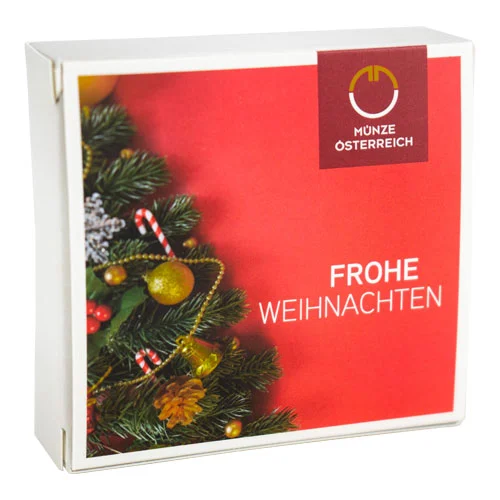 Weihnachtsetui für 1/10 Unze Gold Wiener Philharmoniker